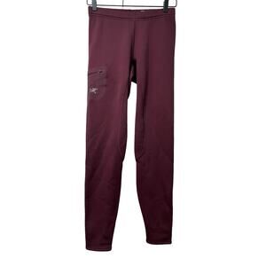 Arc’teryx Womens Rho AR Polartech Fleece Lined Leggings Size S Thermal Baselayer